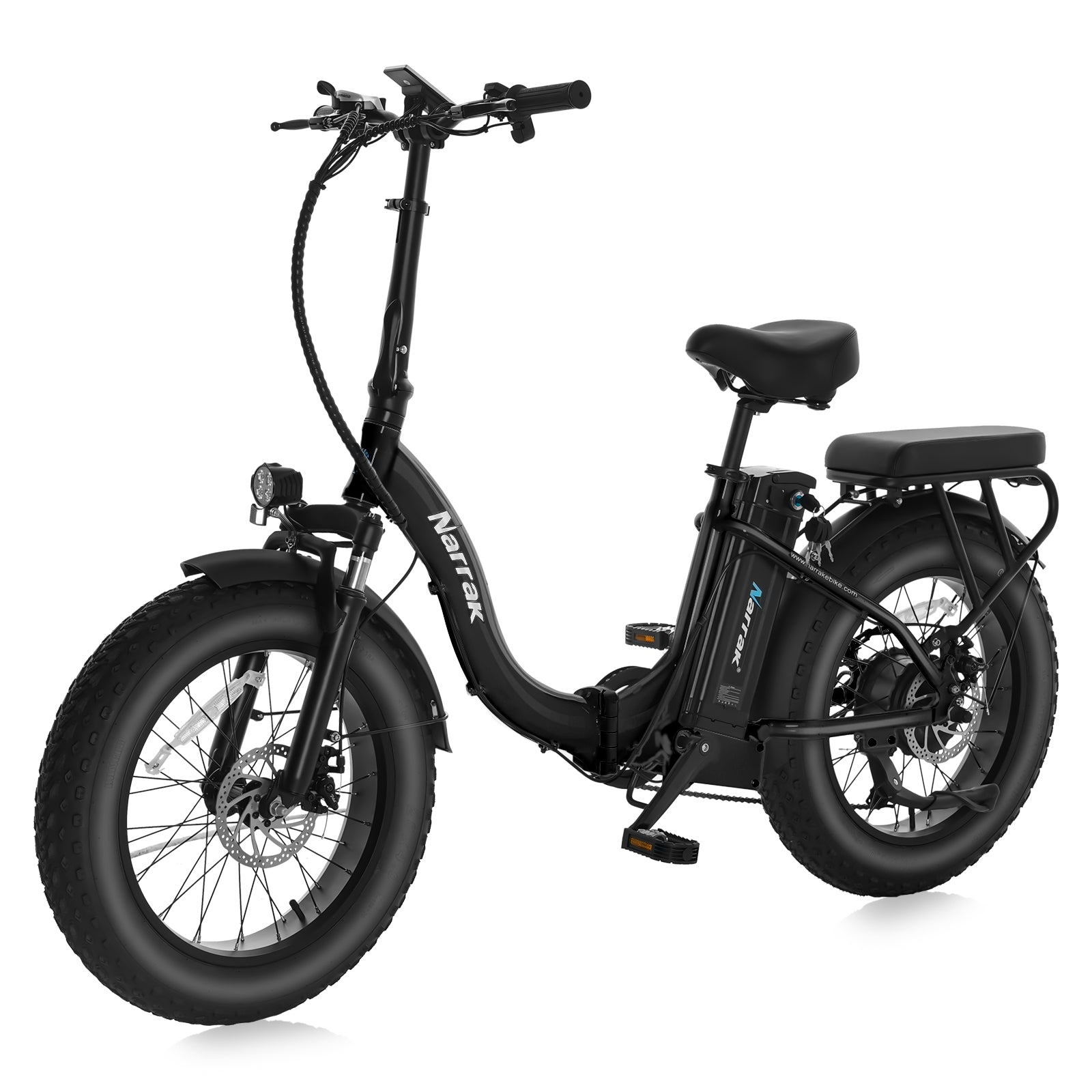 Narrak 48V 750W 13AH 20"x4.0 Fat Tire Step-Over Folding Electric Bicycle