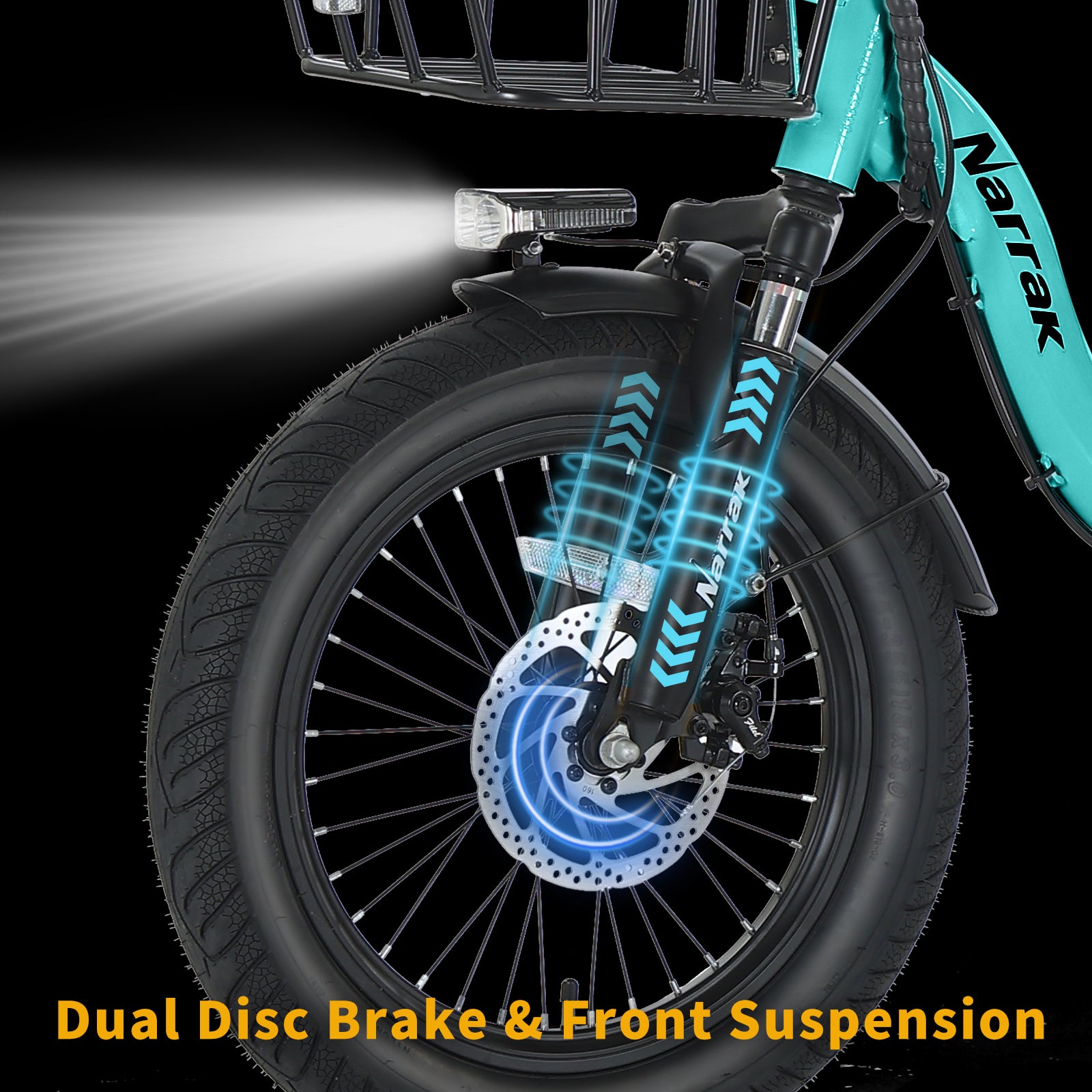 Electric Tricycle with Peak 700W Motor, 468WH Removable Battery and Large Baskets 36V 13Ah 350W