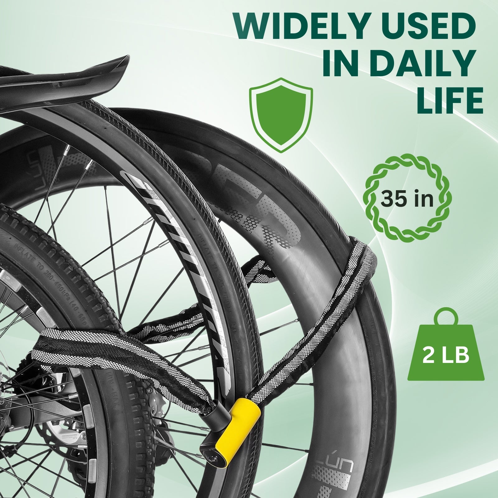 Bike Chain Lock with 2 Keys