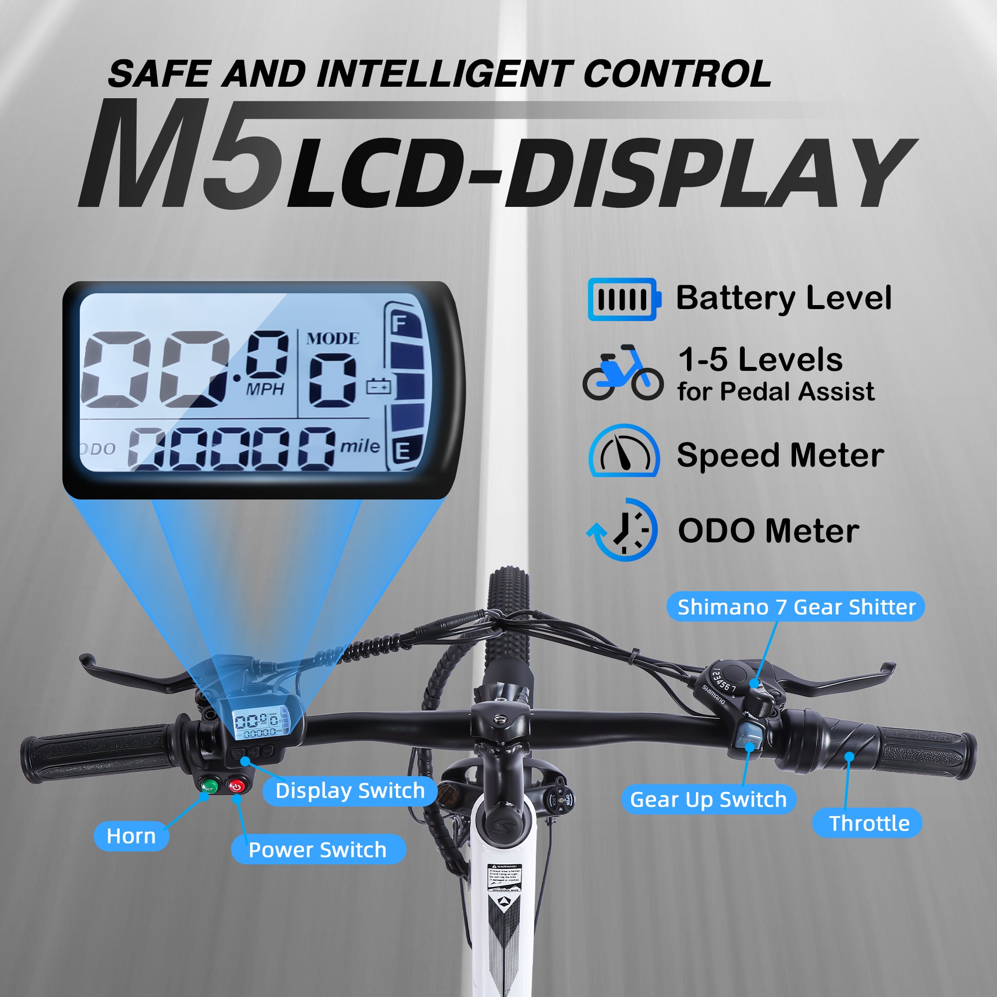 Electric Mountain Step Thru E-Bike Black