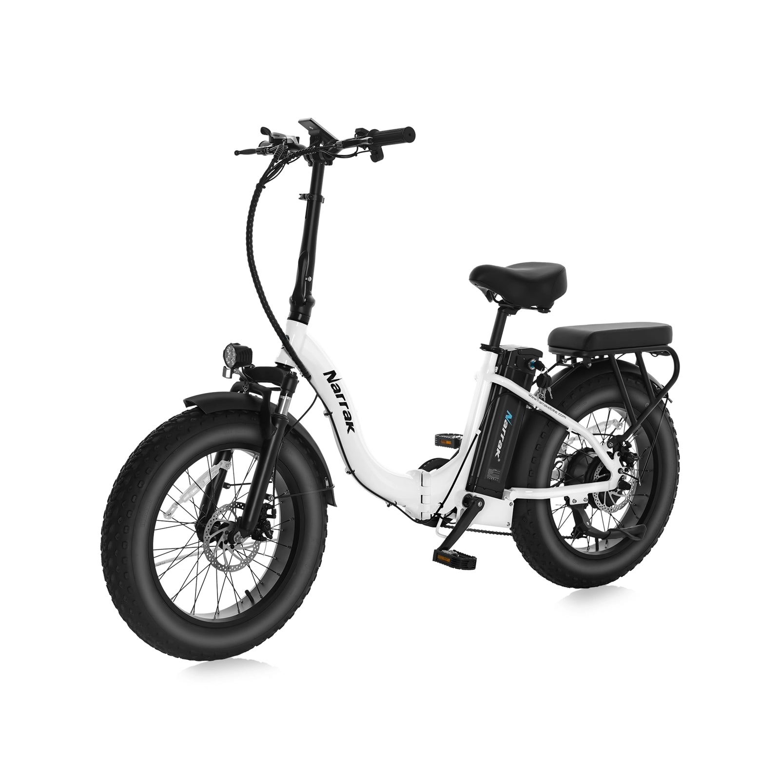 Folding Electric Bicycle with Peak 1100W Motor 48V 13AH 624WH Removable Battery Step Over / Thru E-Bike