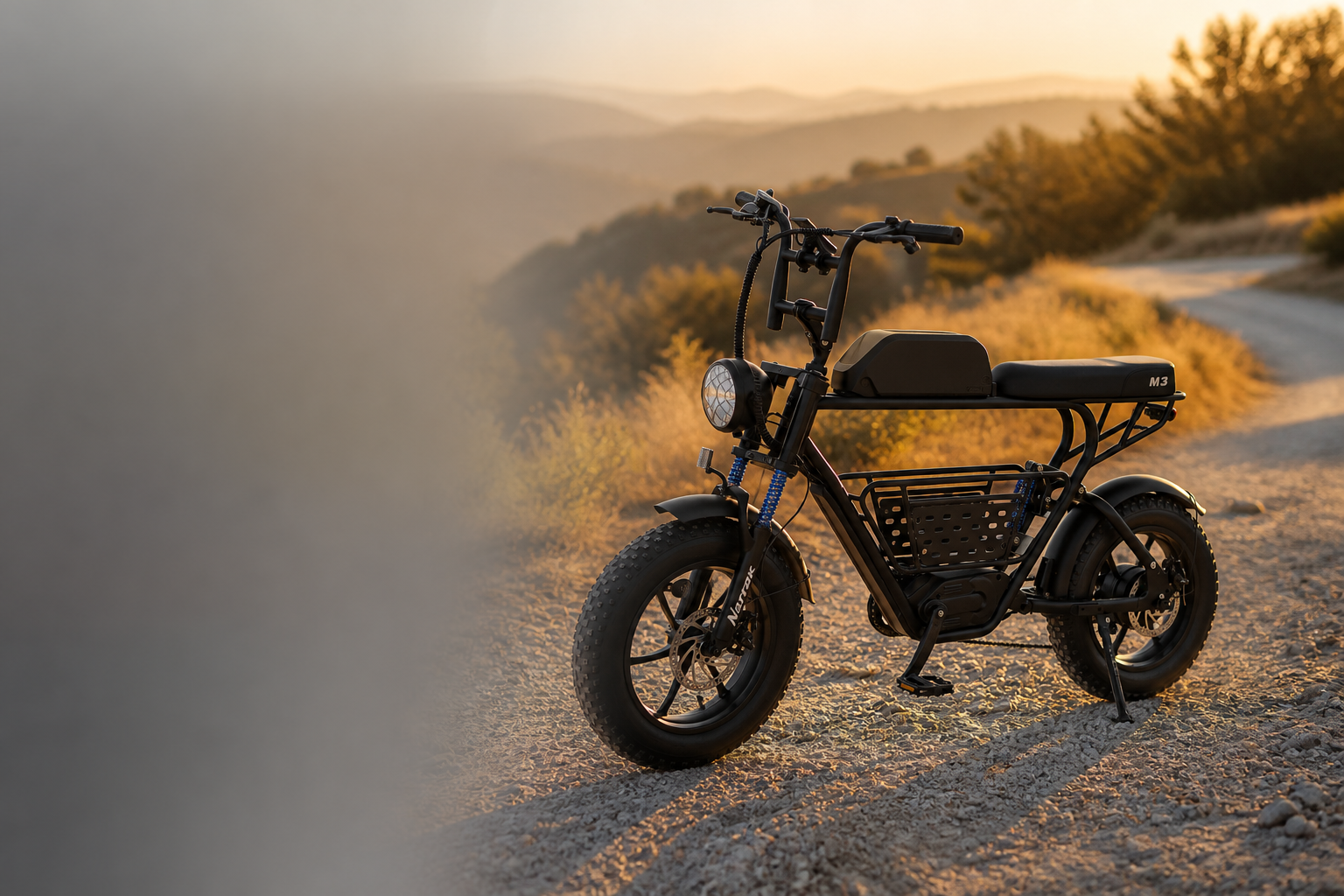 Ebike dirt bike hybrid explained — Narrak M3 fat tire dirt-style e-bike