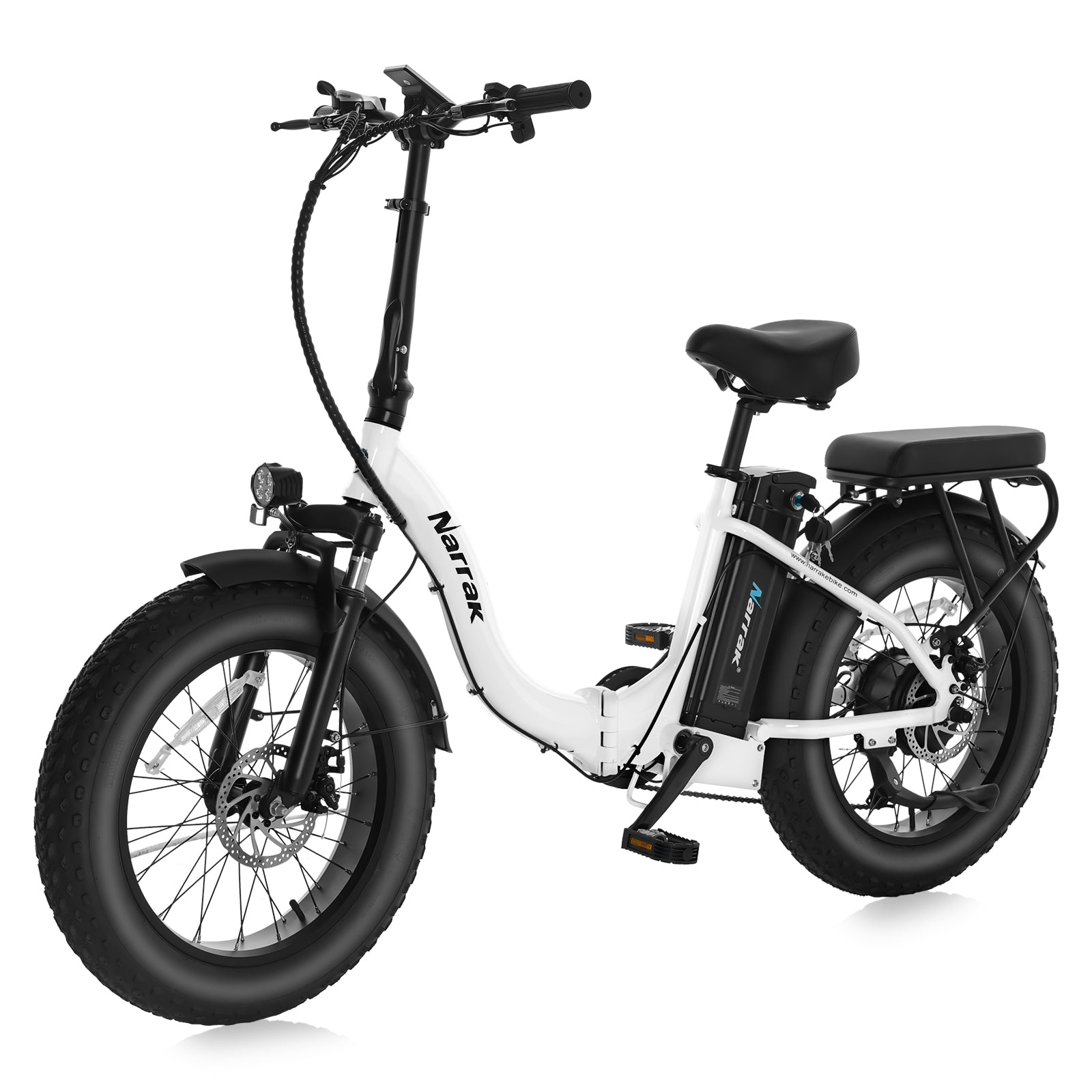 Narrak 48V 750W 13AH 20"x4.0 Fat Tire Step-Over Folding Electric Bicycle