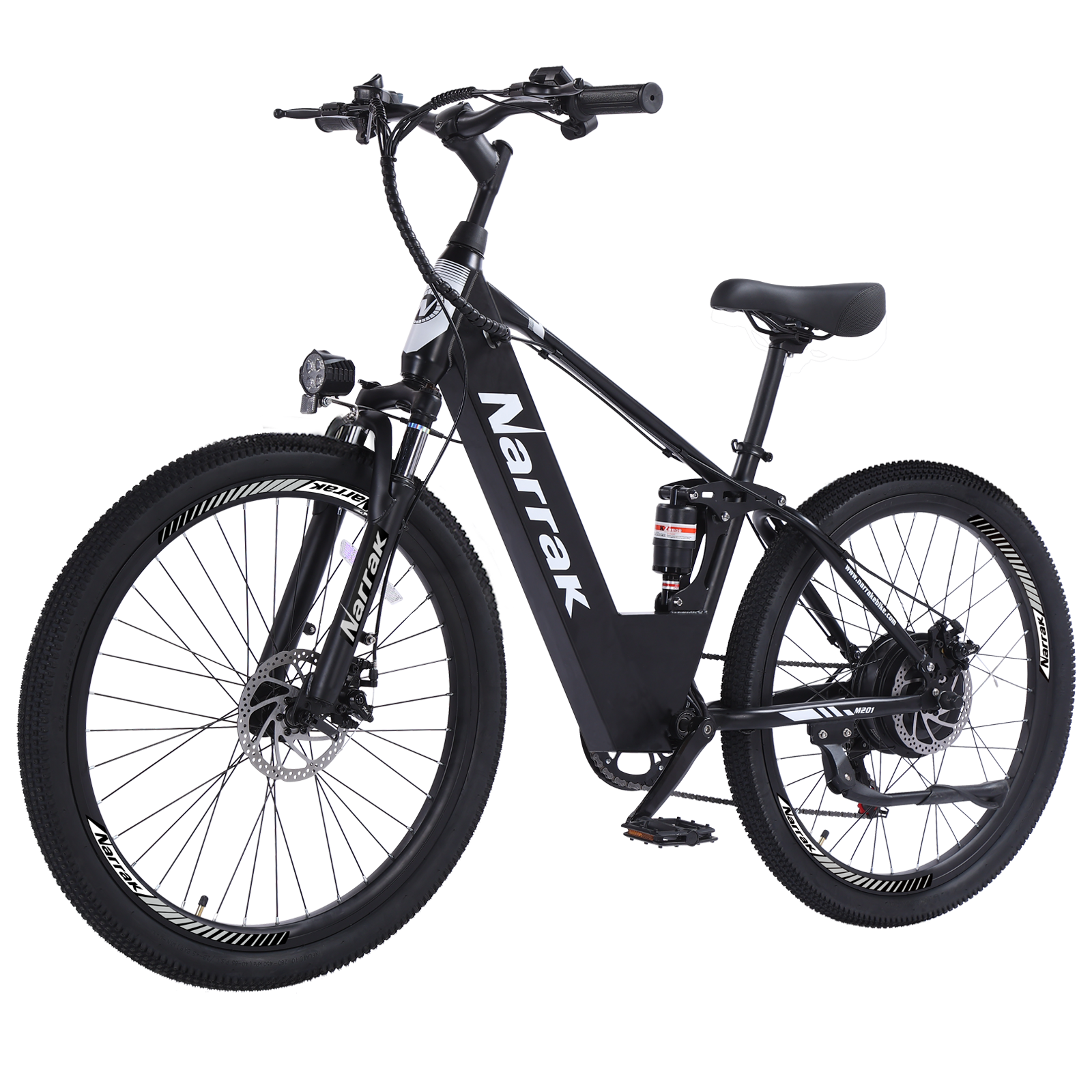 Electric Mountain Step Over E-Bike White