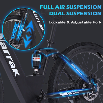 Electric Mountain Step Thru E-Bike Black