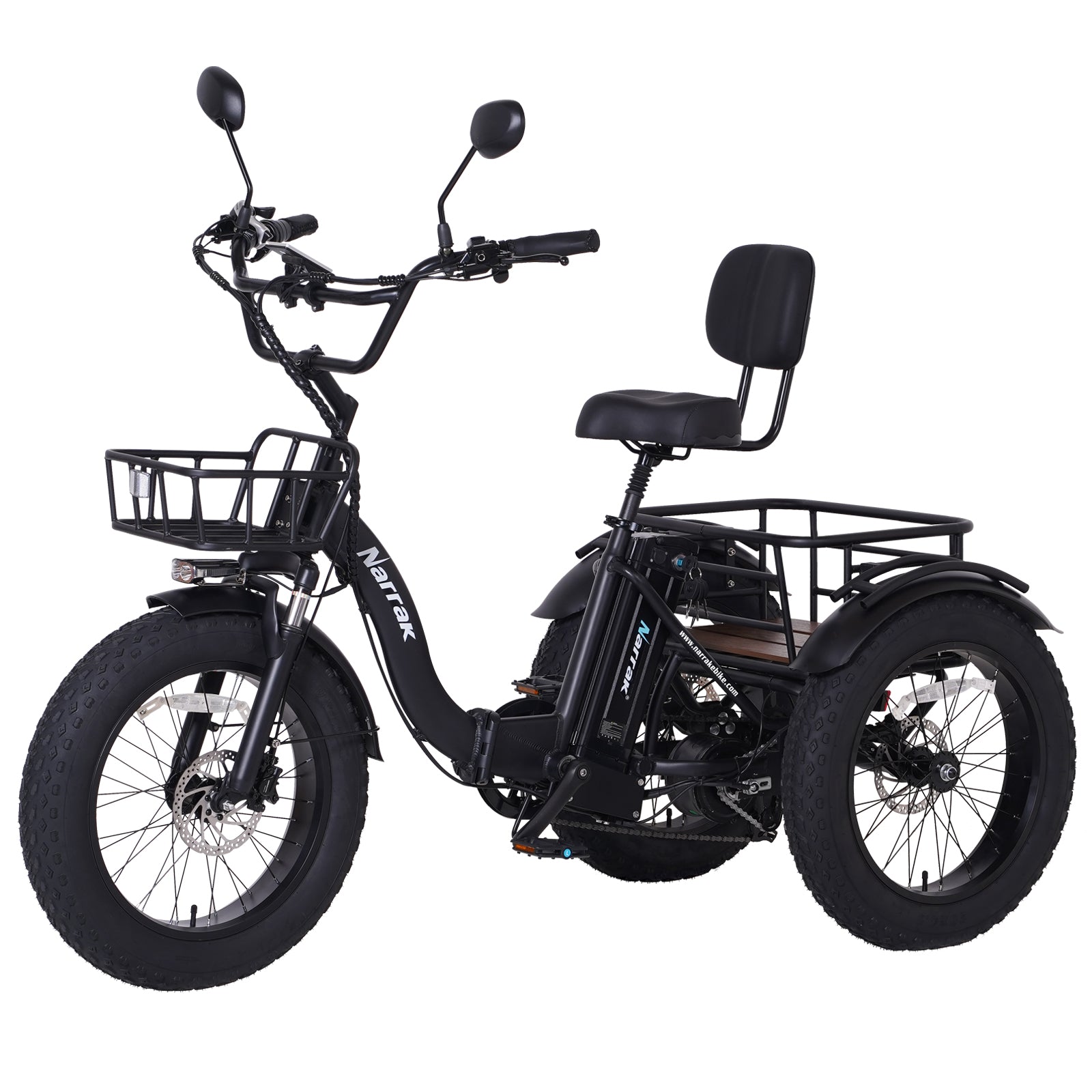 Folding Electric Tricycle S180 Black