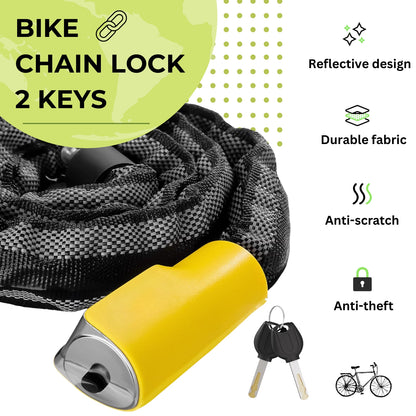 Bike Chain Lock with 2 Keys