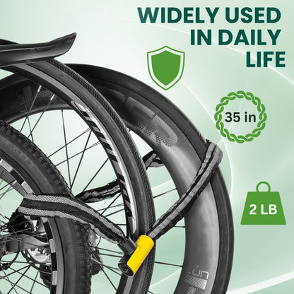 Bike Chain Lock with 2 Keys