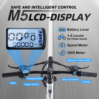 Electric Mountain Step Thru E-Bike Black