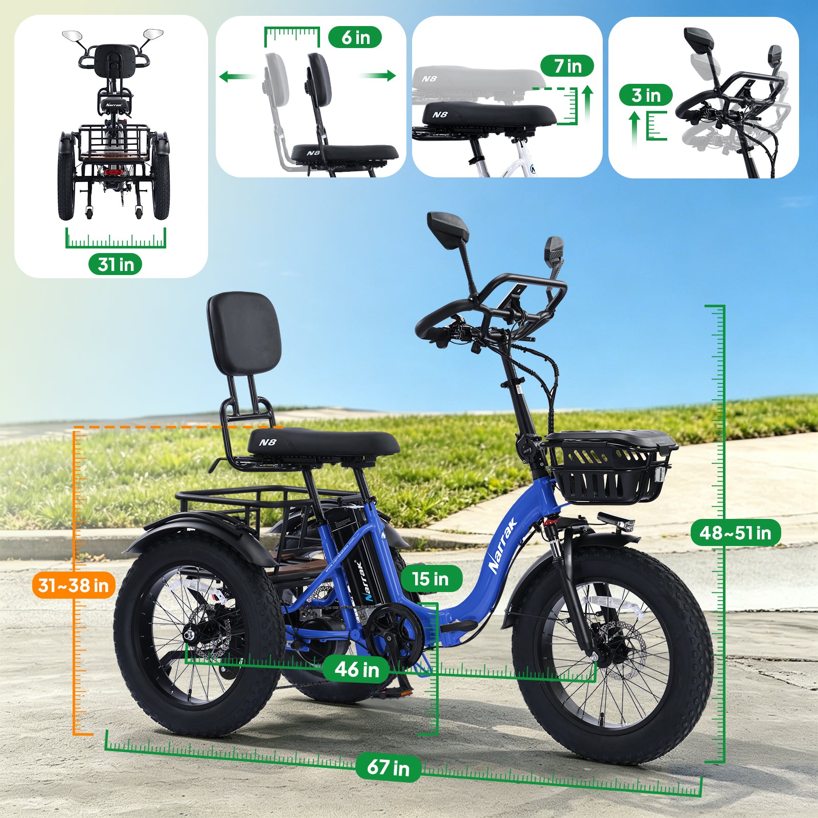 Narrak N8 semi-recumbent electric tricycle - assembly and unboxing