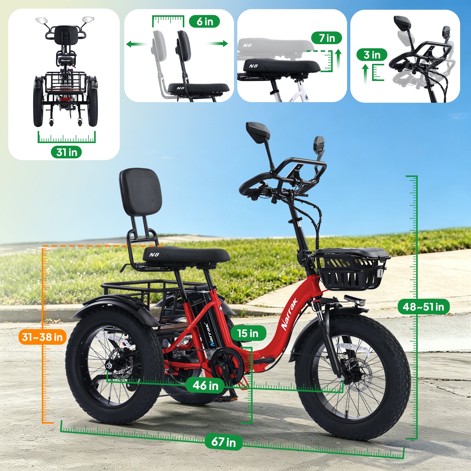 Narrak N8 semi-recumbent electric tricycle - assembly and unboxing