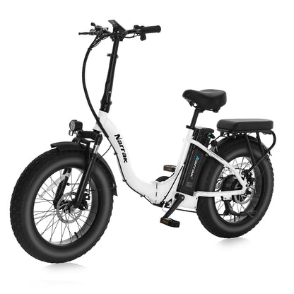 Folding Electric Bicycle with Peak 1100W Motor 48V 13AH 624WH Removable Battery Step Over / Thru E-Bike