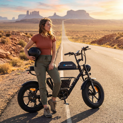 1100W Peak Motor 16"x 4.0 Fat Tires 48V 13AH Removable Battery Dirt E-Bike