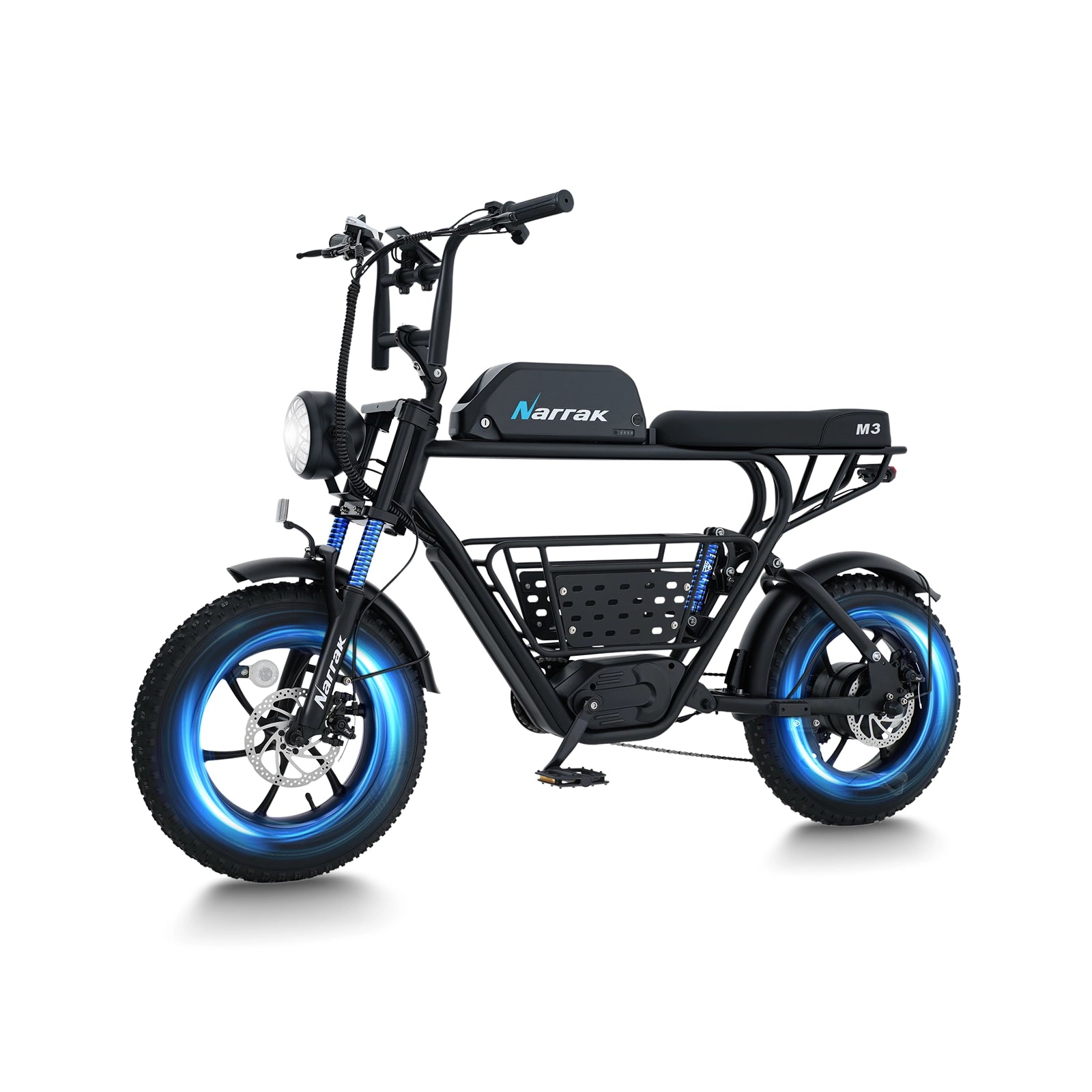 1100W Peak Motor 16"x 4.0 Fat Tires 48V 13AH Removable Battery Dirt E-Bike
