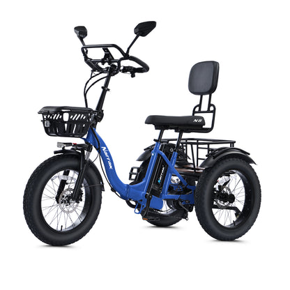 Narrak N8 semi-recumbent electric tricycle - motor and drivetrain close-up