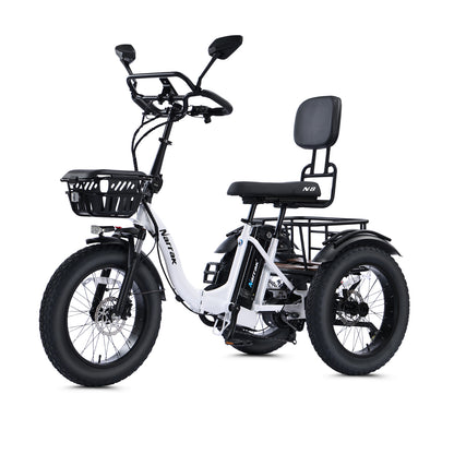 Narrak N8 semi-recumbent electric tricycle - removable battery detail