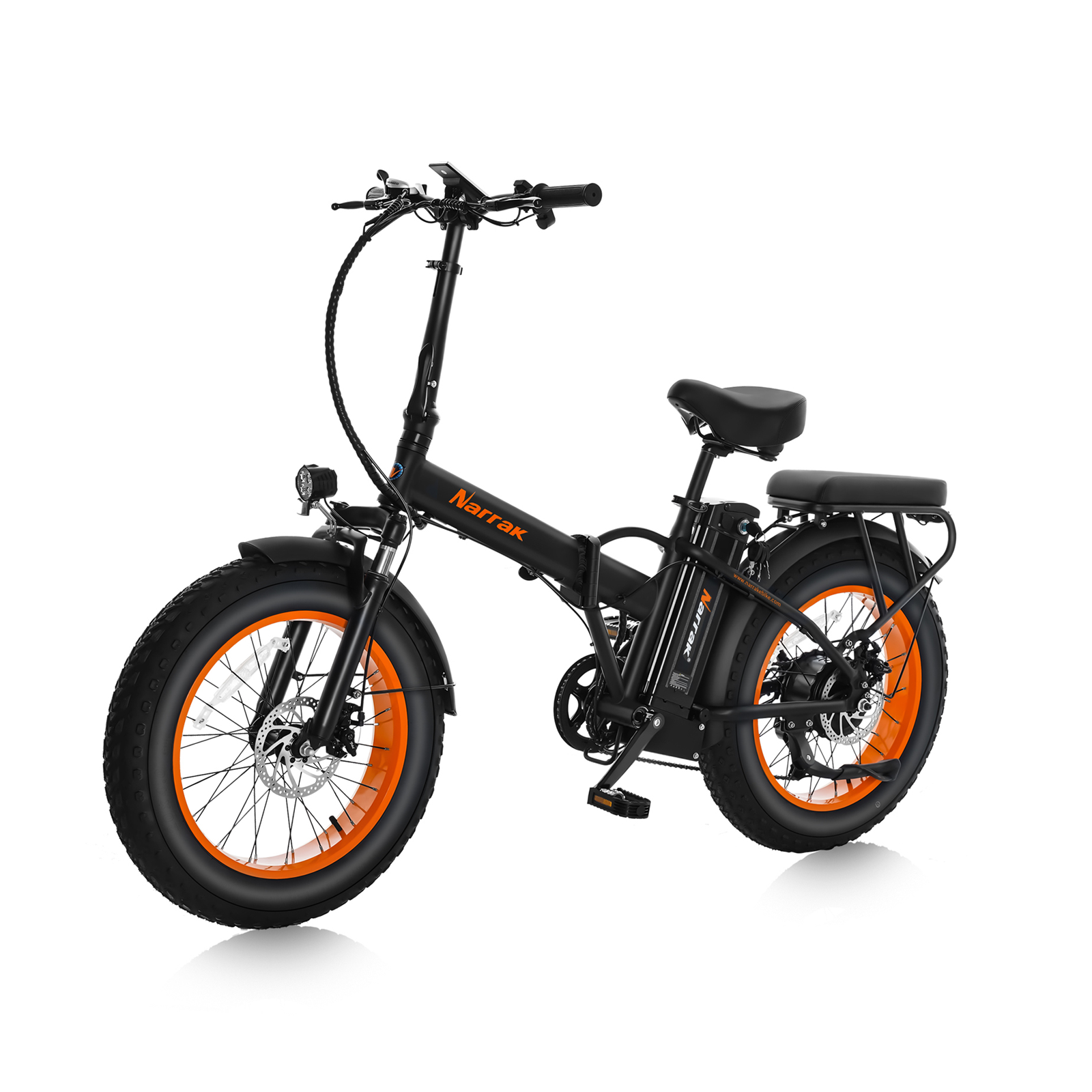 Folding Electric Bike, 48V 13Ah Removable Battery, 1100W Peak 20