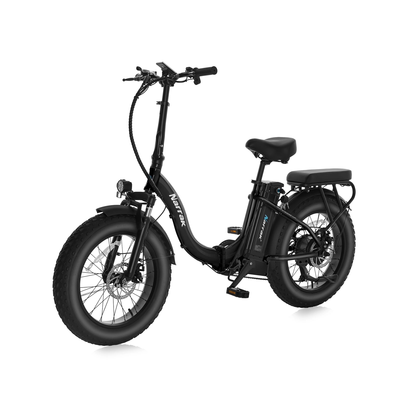 Folding Electric Bicycle with Peak 1100W Motor 48V 13AH 624WH Removable Battery Step Over / Thru E-Bike