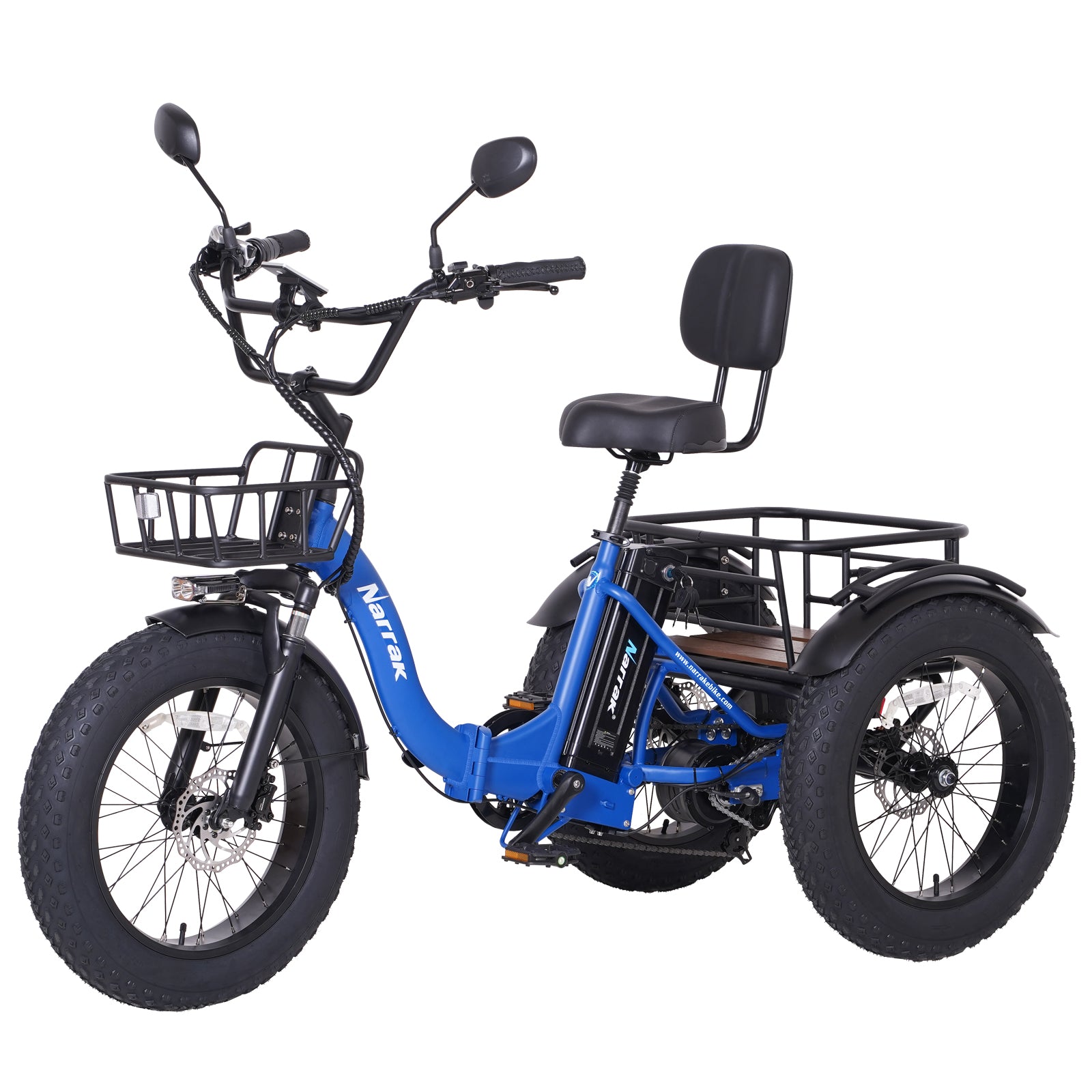 Folding Electric Tricycle S180 Blue