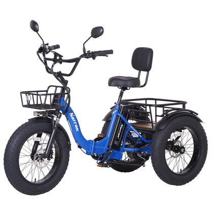 Folding Electric Tricycle S180 Blue