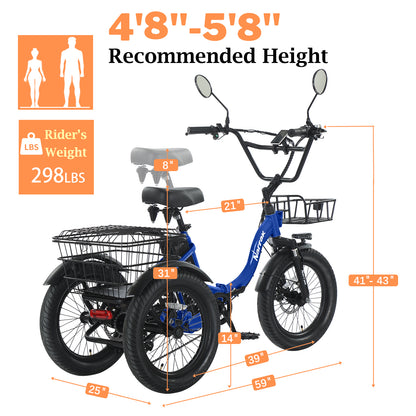Narrak N3 electric tricycle - display and controls